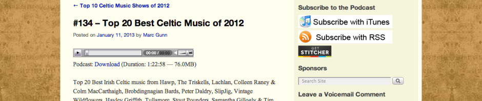 Top 20 Best Celtic Music of 2012