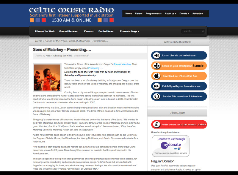 Celtic Music Radio – Album of the Week Review